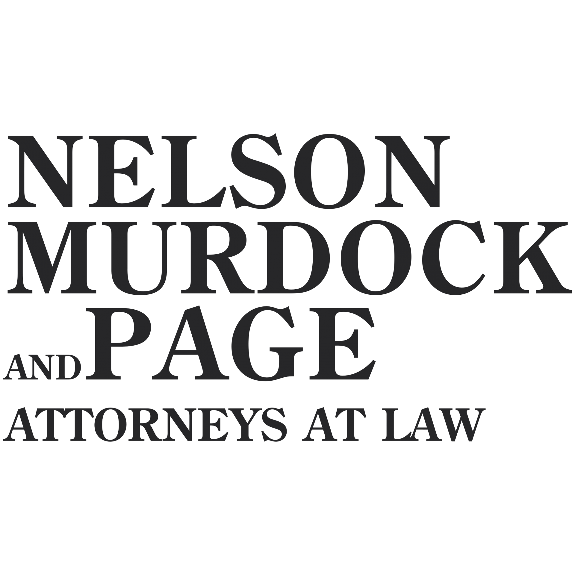 Nelson murdock and page logo