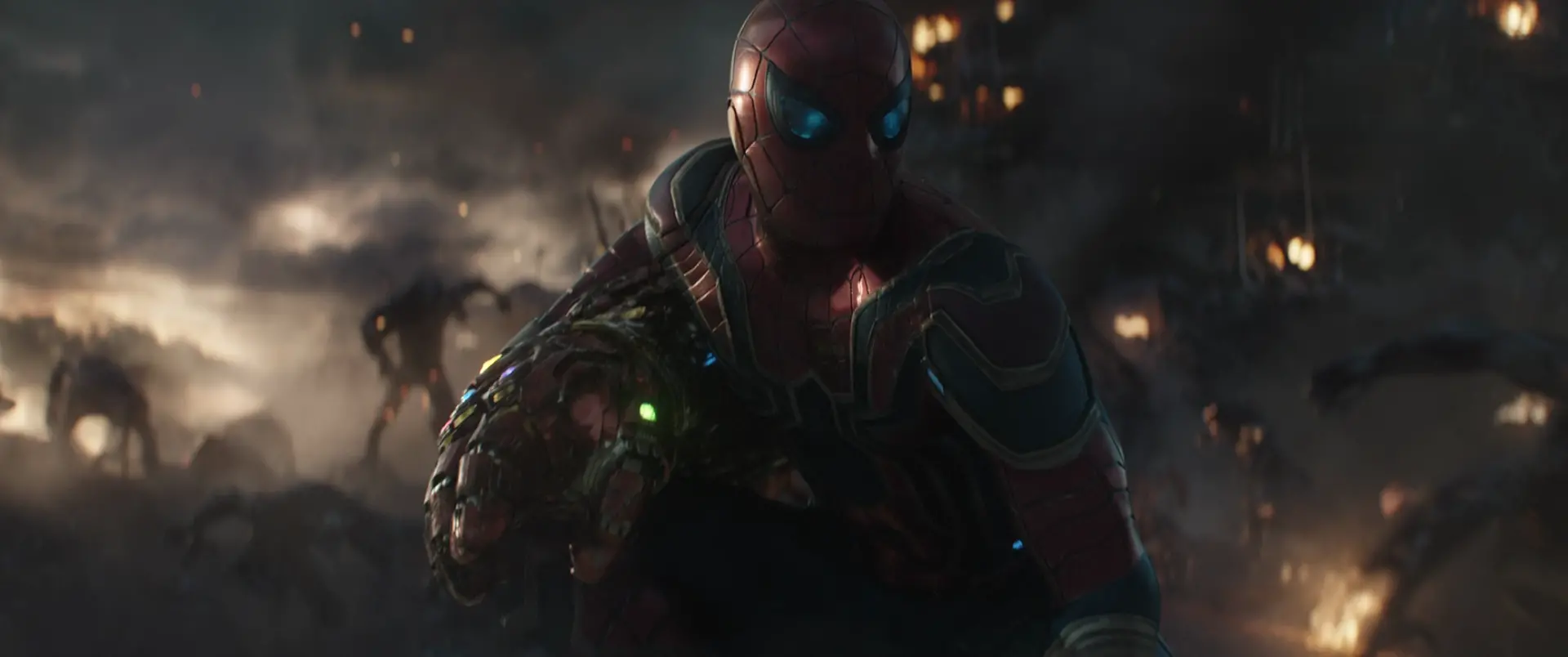 Ae spider man protegeant le nano gantelet