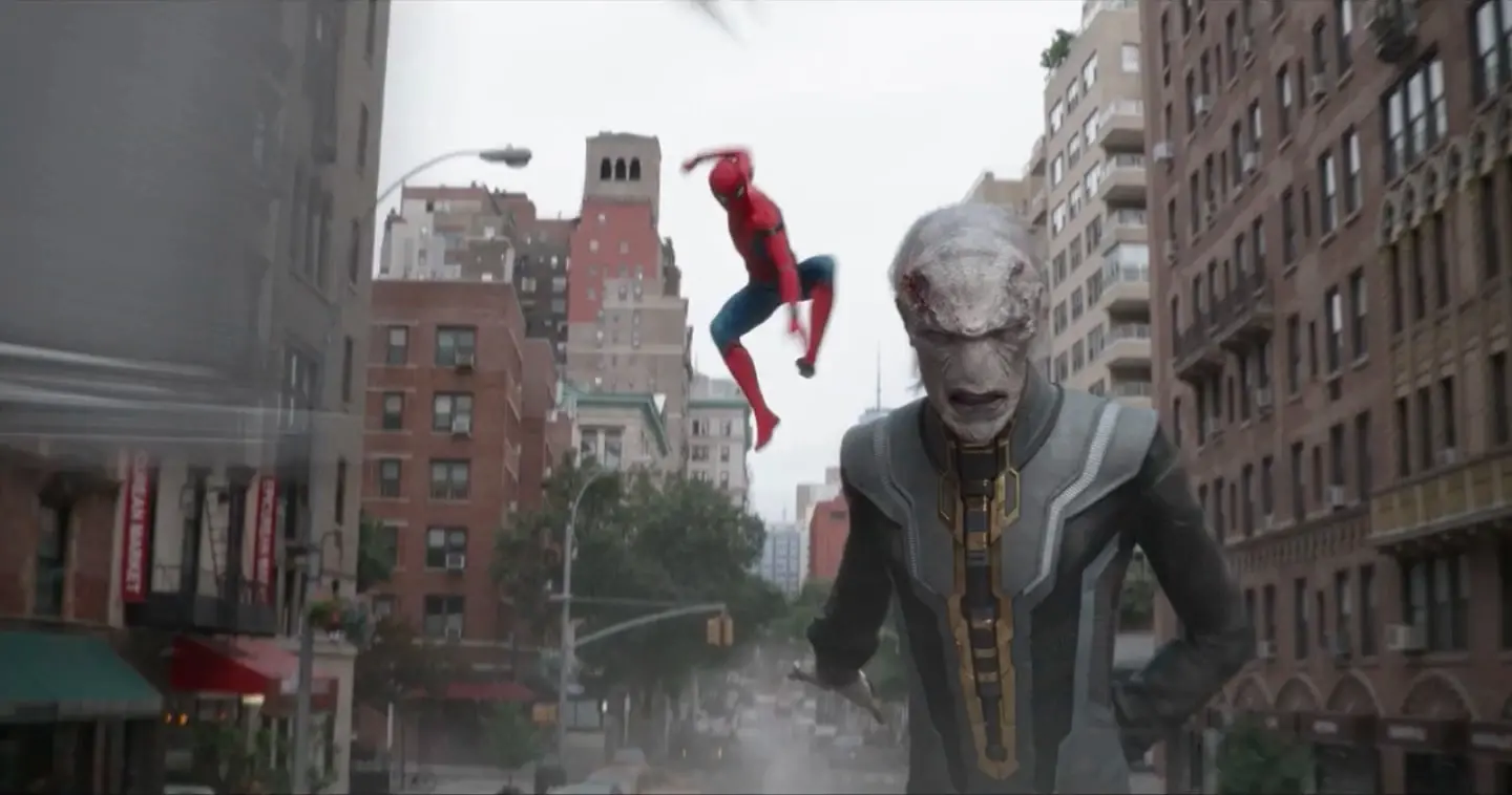 Aiw spider man pourchasse ebony maw