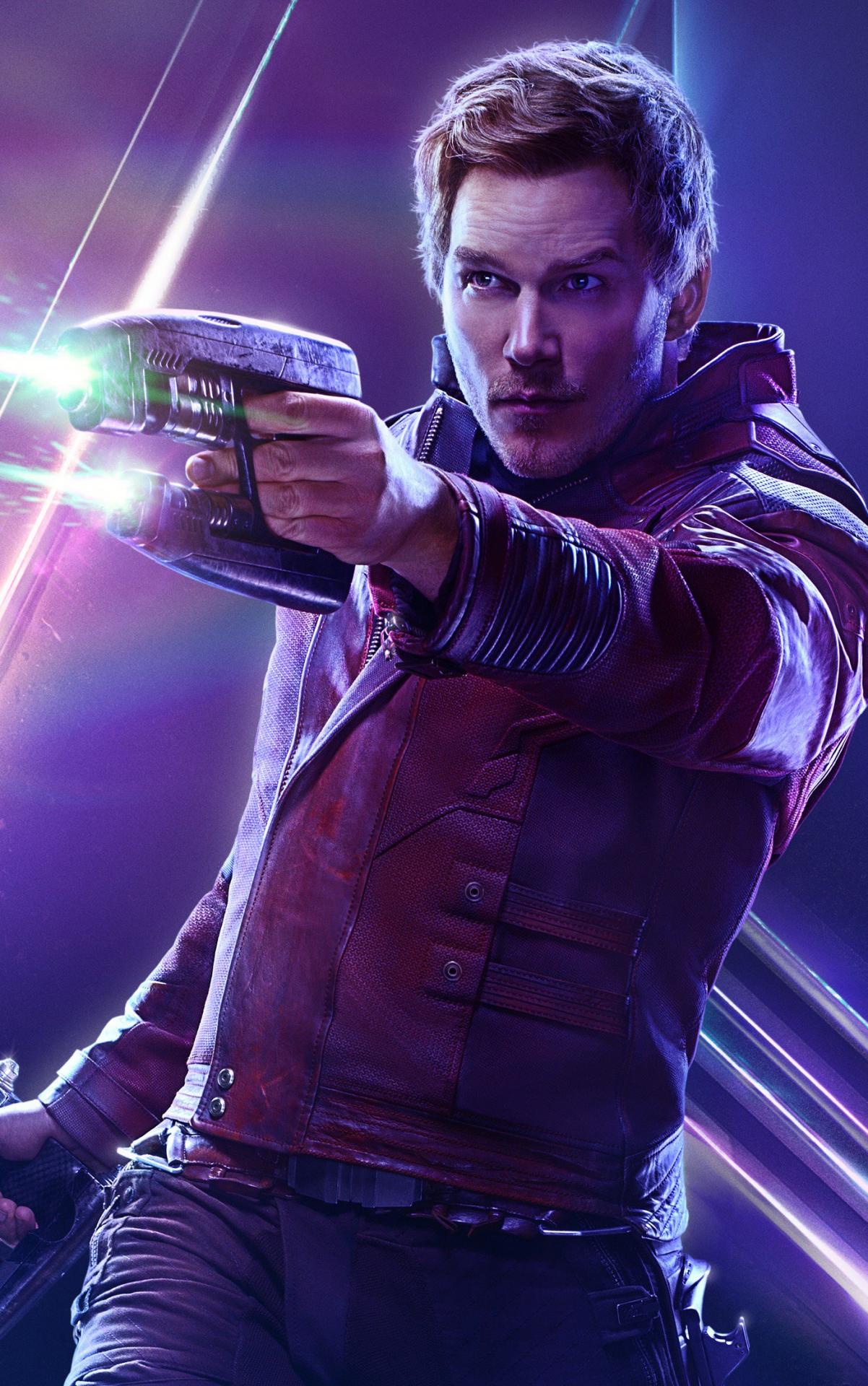 Avengers infinity war star lord poster