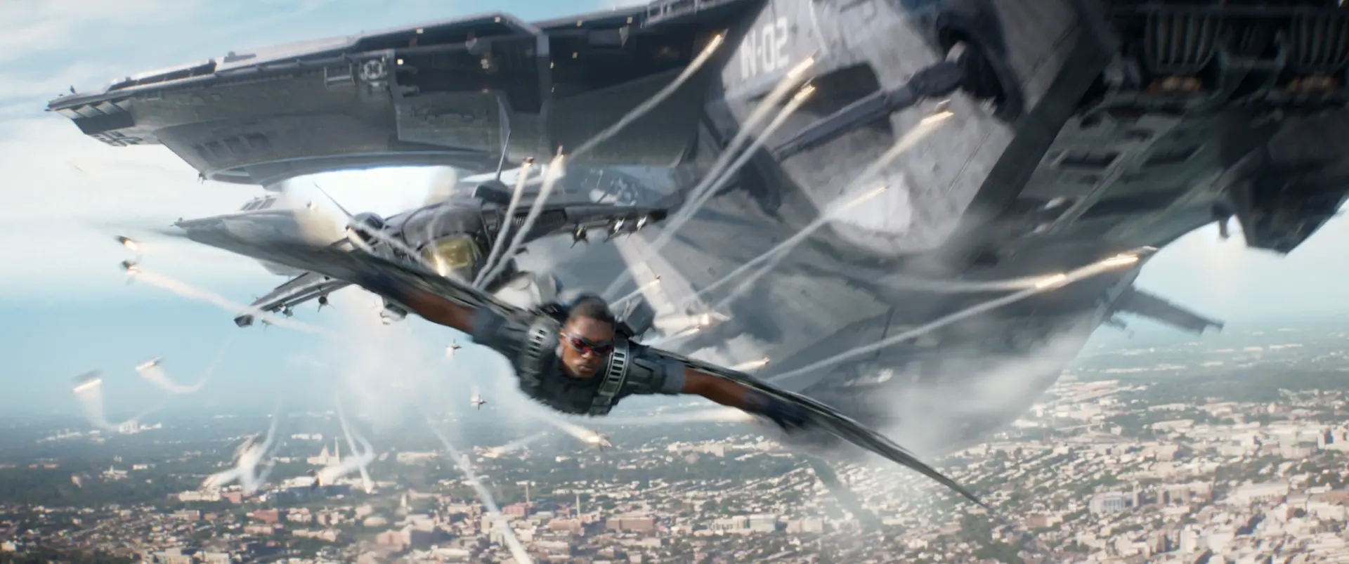 Catws falcon esquive des missiles