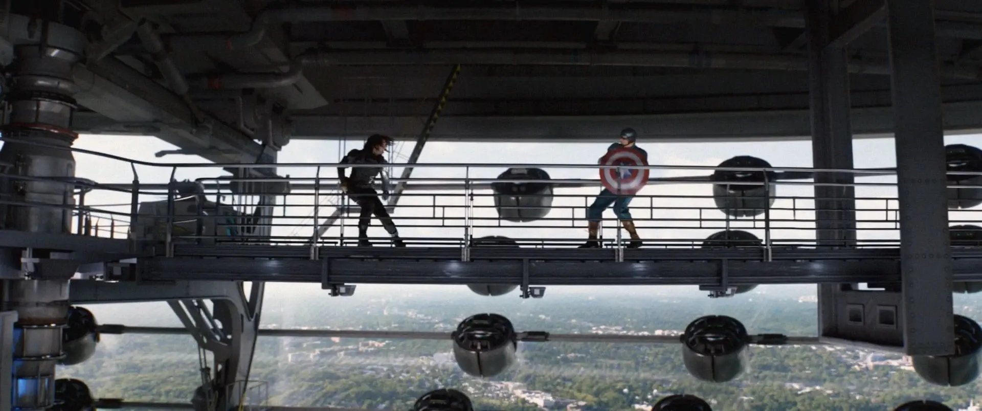 Catws soldat de l hiver vs captain america heliporteur
