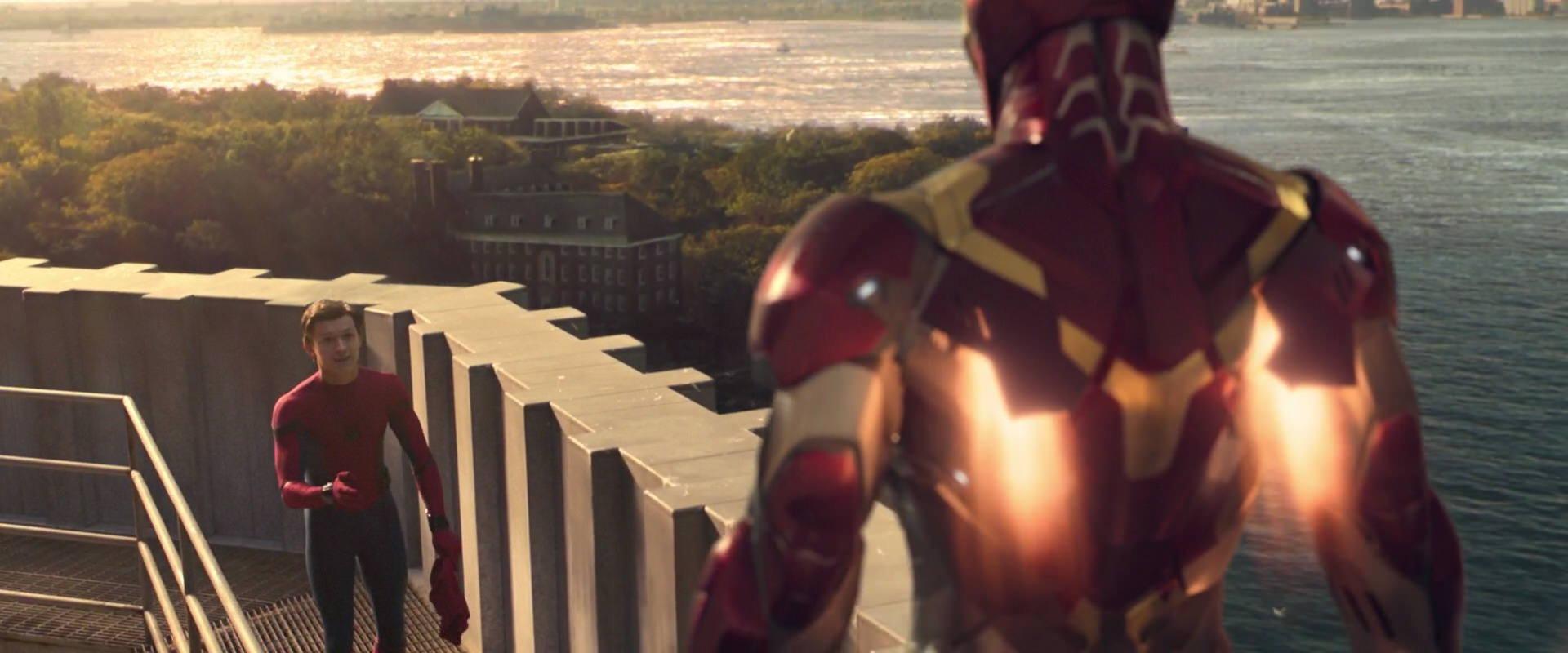 Smh spider man se dispute avec iron man