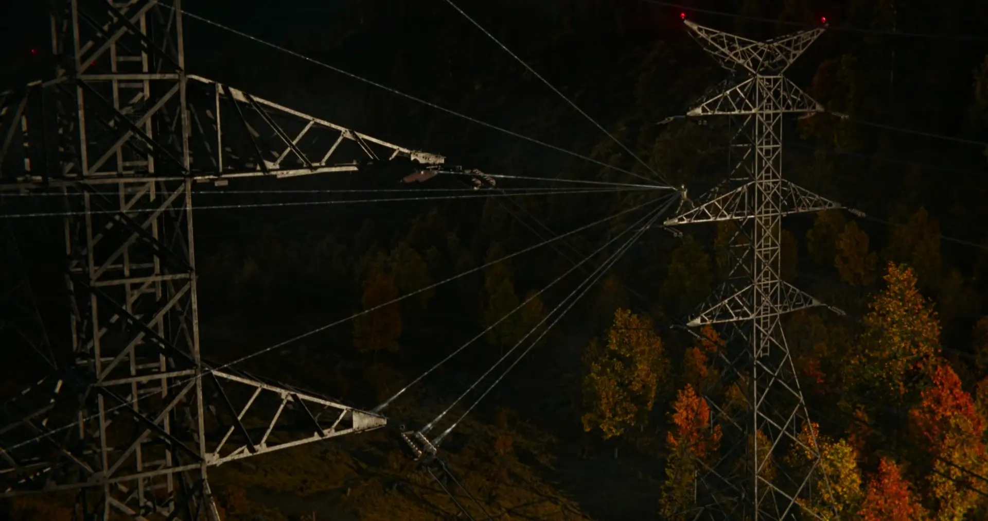 Smnwh spider man entoile des lignes hautes tensions