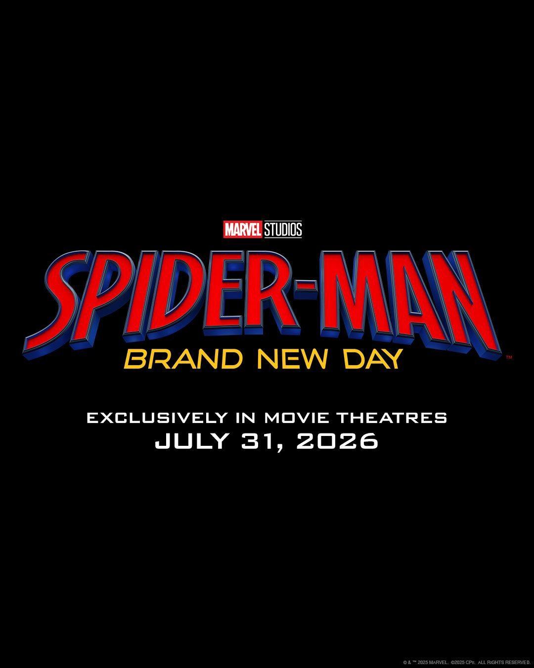 Spiderman brand new day annonce titlecard