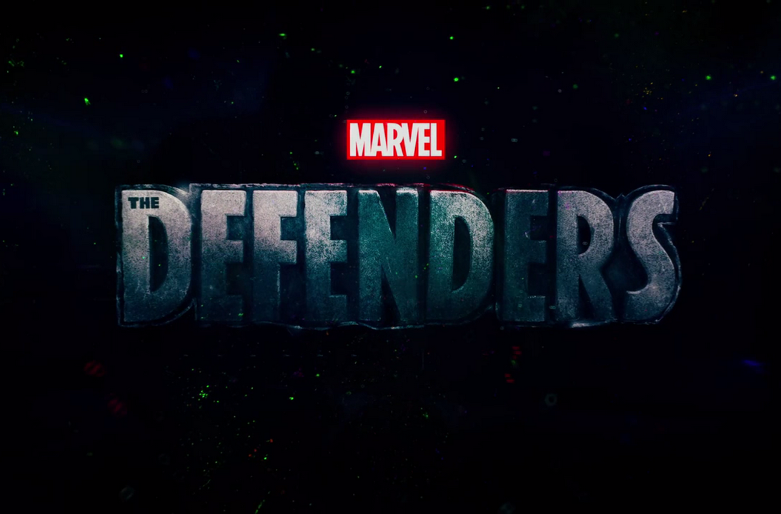 The defenders title card