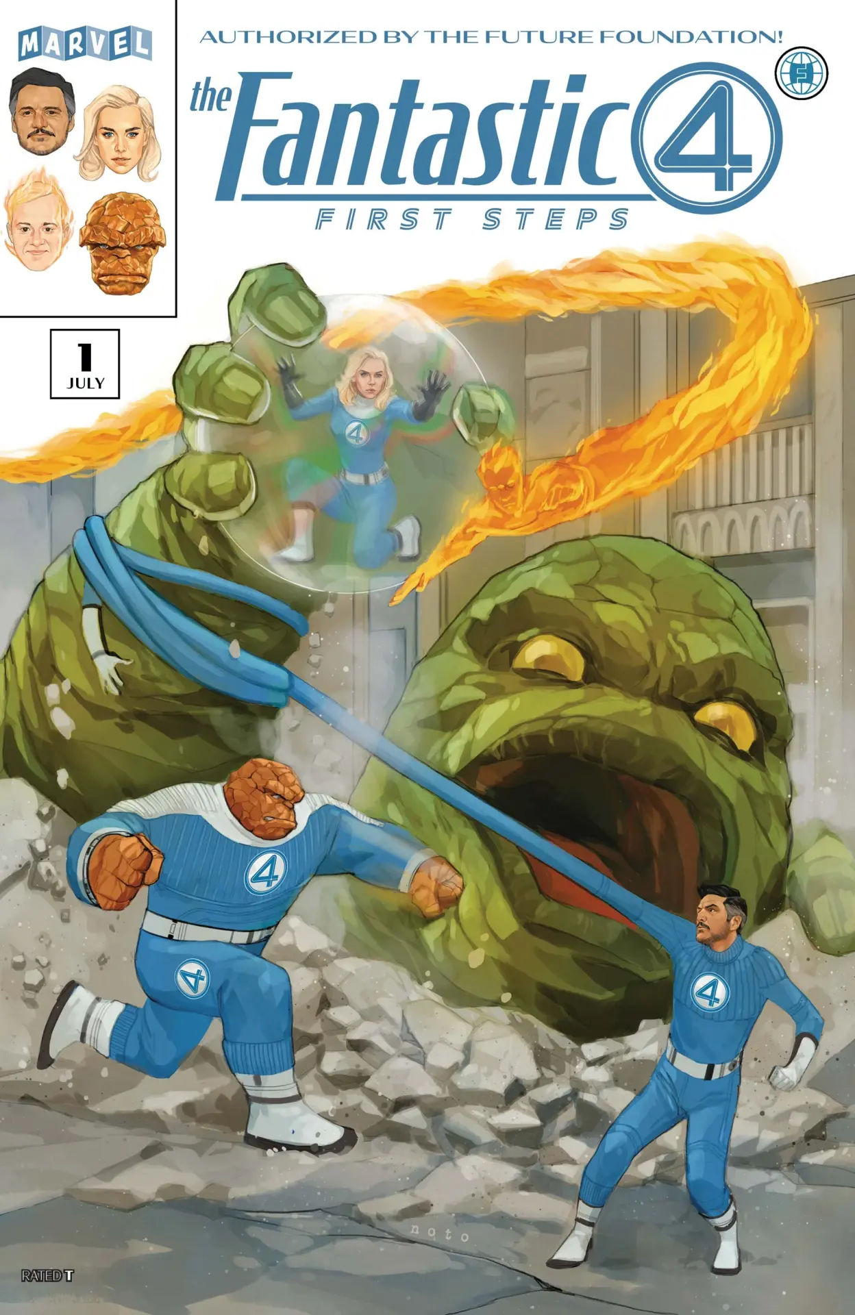 The fantastic four first steps comic cover